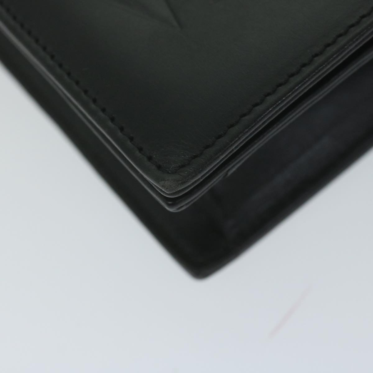 VALENTINO Shoulder Bag Leather Black Auth ar11205