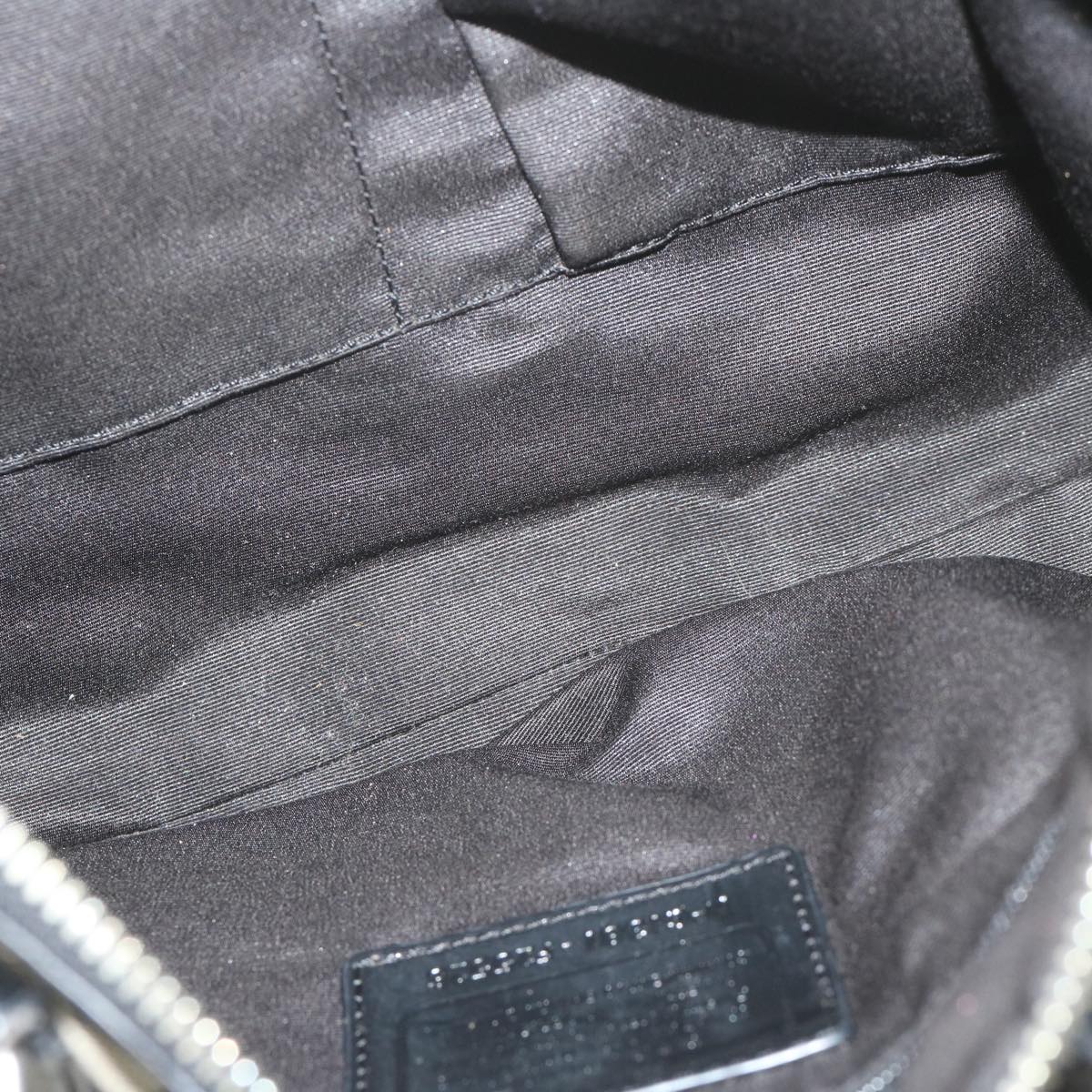 Coach Signature Shoulder Bag Canvas 5Set Beige Black Auth ar11277