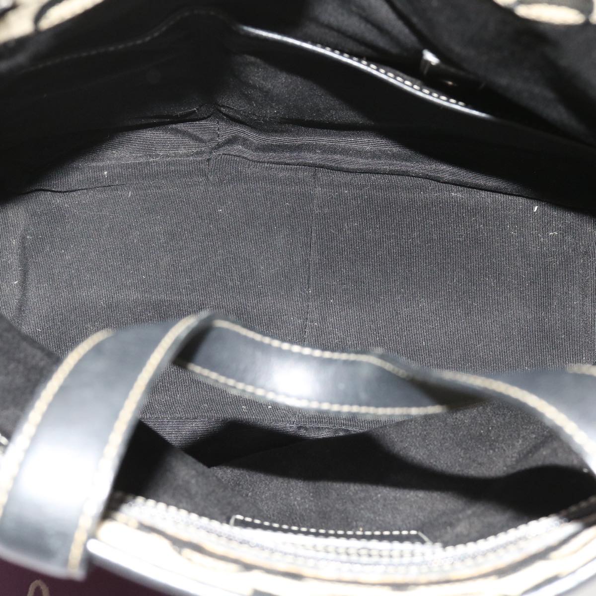Coach Signature Shoulder Bag Canvas 5Set Purple Beige black Auth ar11279