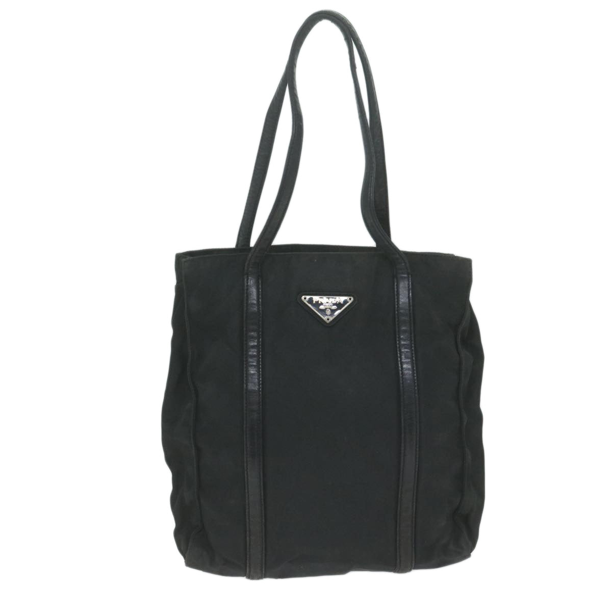 PRADA Tote Bag Nylon Black Auth ar11309