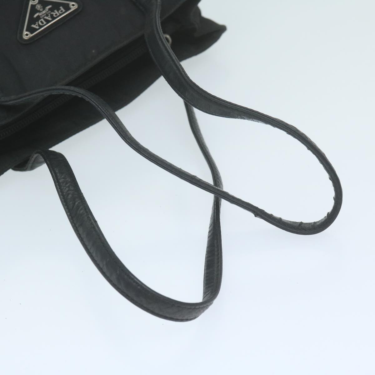PRADA Tote Bag Nylon Black Auth ar11309
