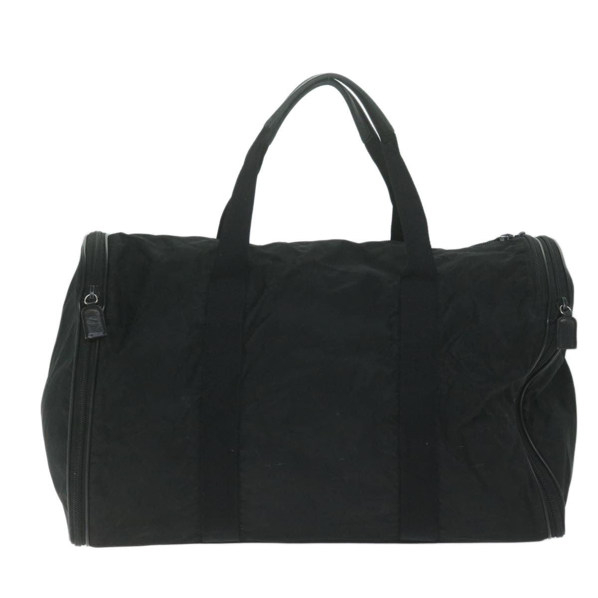 PRADA Boston Bag Nylon Black Auth ar11315 - 0