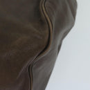 LOEWE Anagram Shoulder Bag Leather Brown Auth ar11319-14