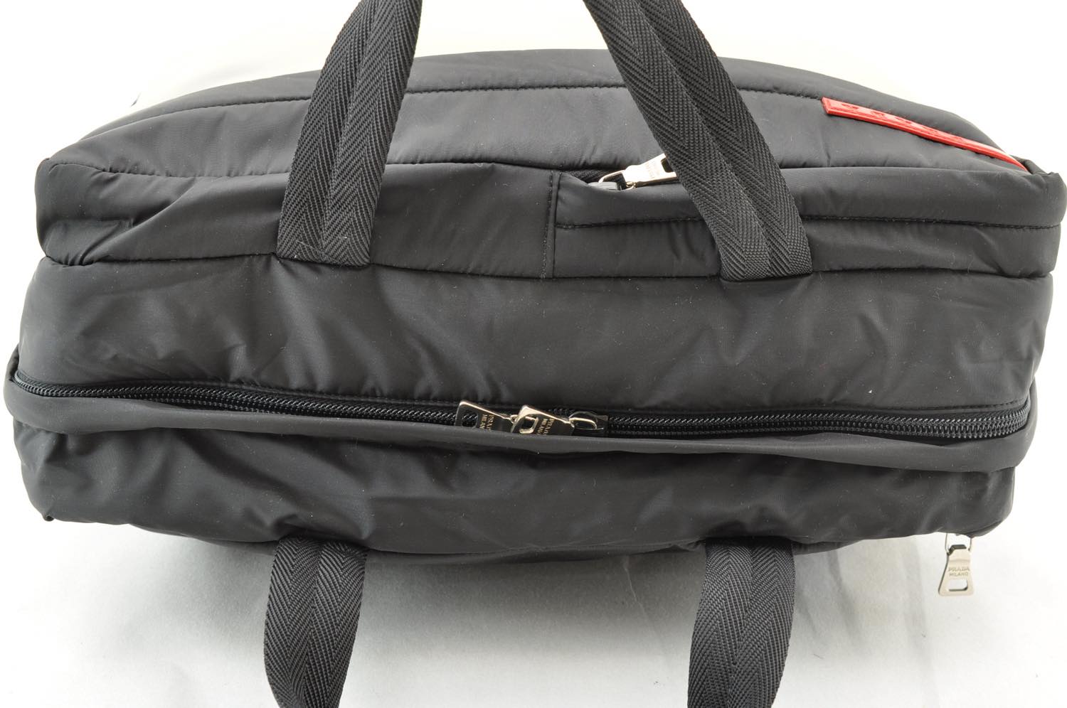 PRADA Hand Bag Nylon Black Auth ar1221