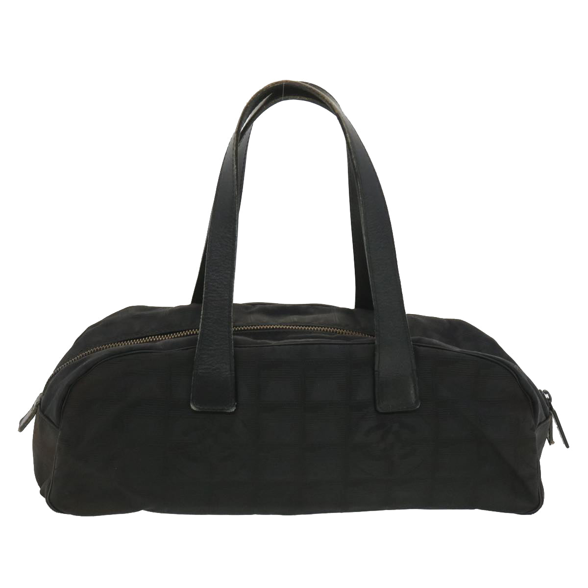 CHANEL Travel line Shoulder Bag Nylon Black CC Auth ar3855 - 0