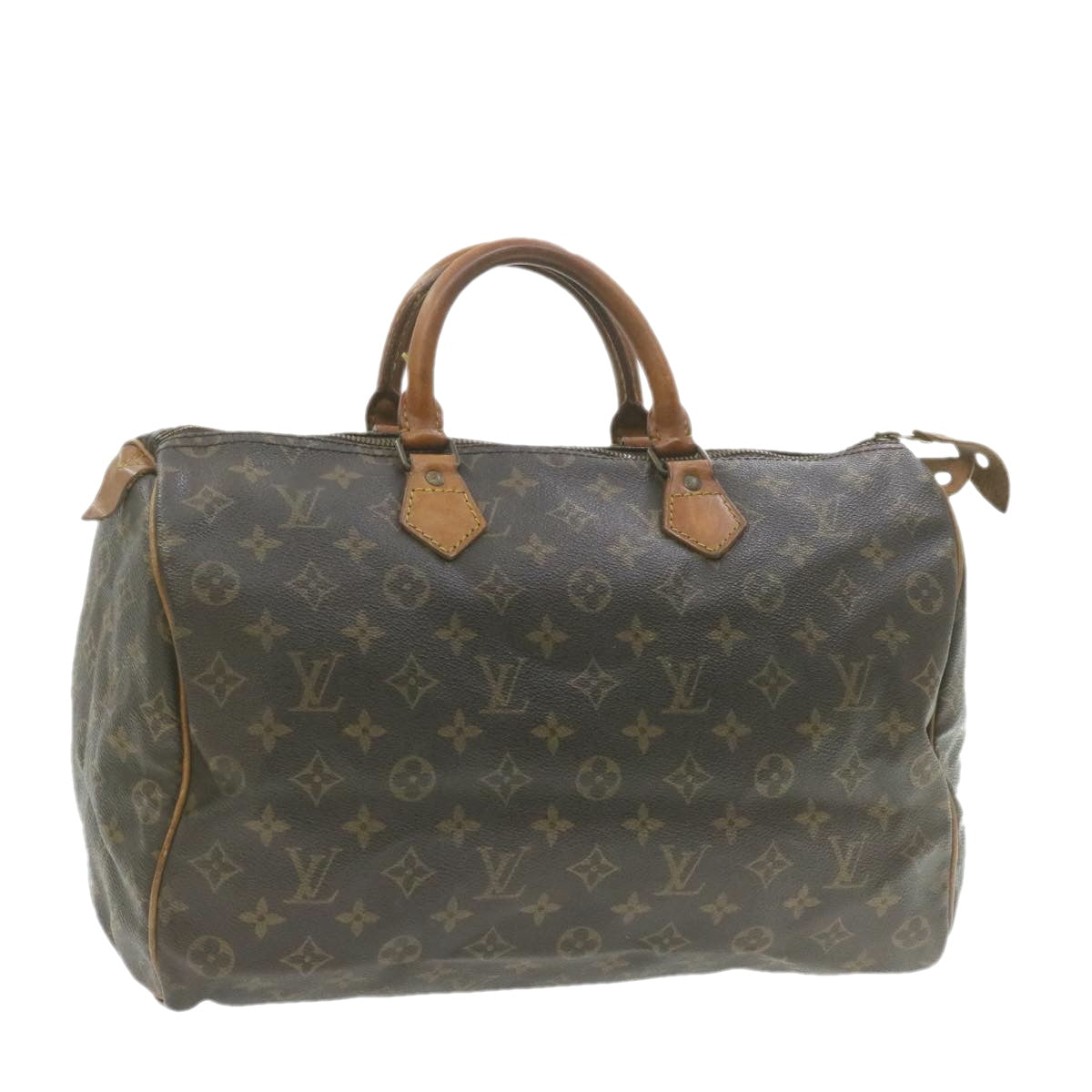 LOUIS VUITTON Monogram Speedy 35 Hand Bag M41524 LV Auth ar4054