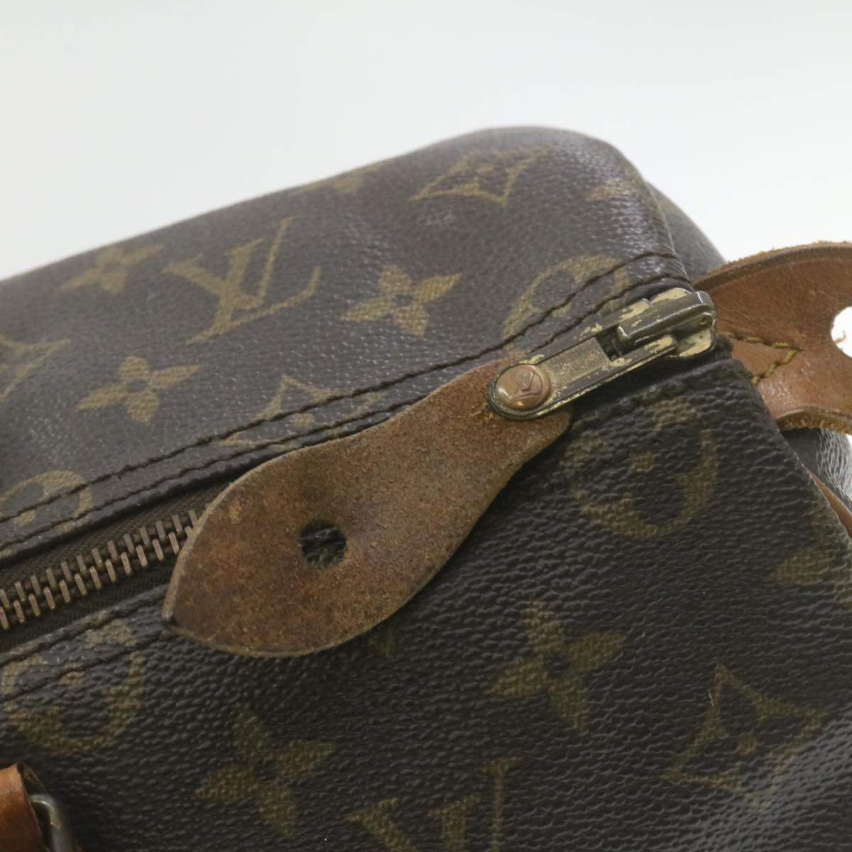 LOUIS VUITTON Monogram Speedy 35 Hand Bag M41524 LV Auth ar4054