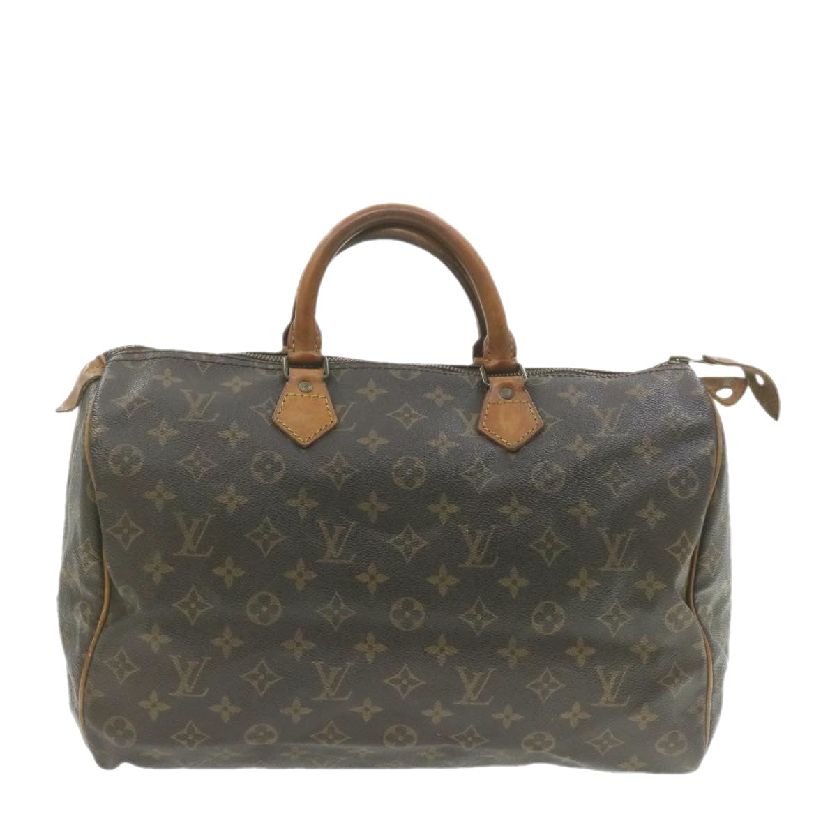 LOUIS VUITTON Monogram Speedy 35 Hand Bag M41524 LV Auth ar4054