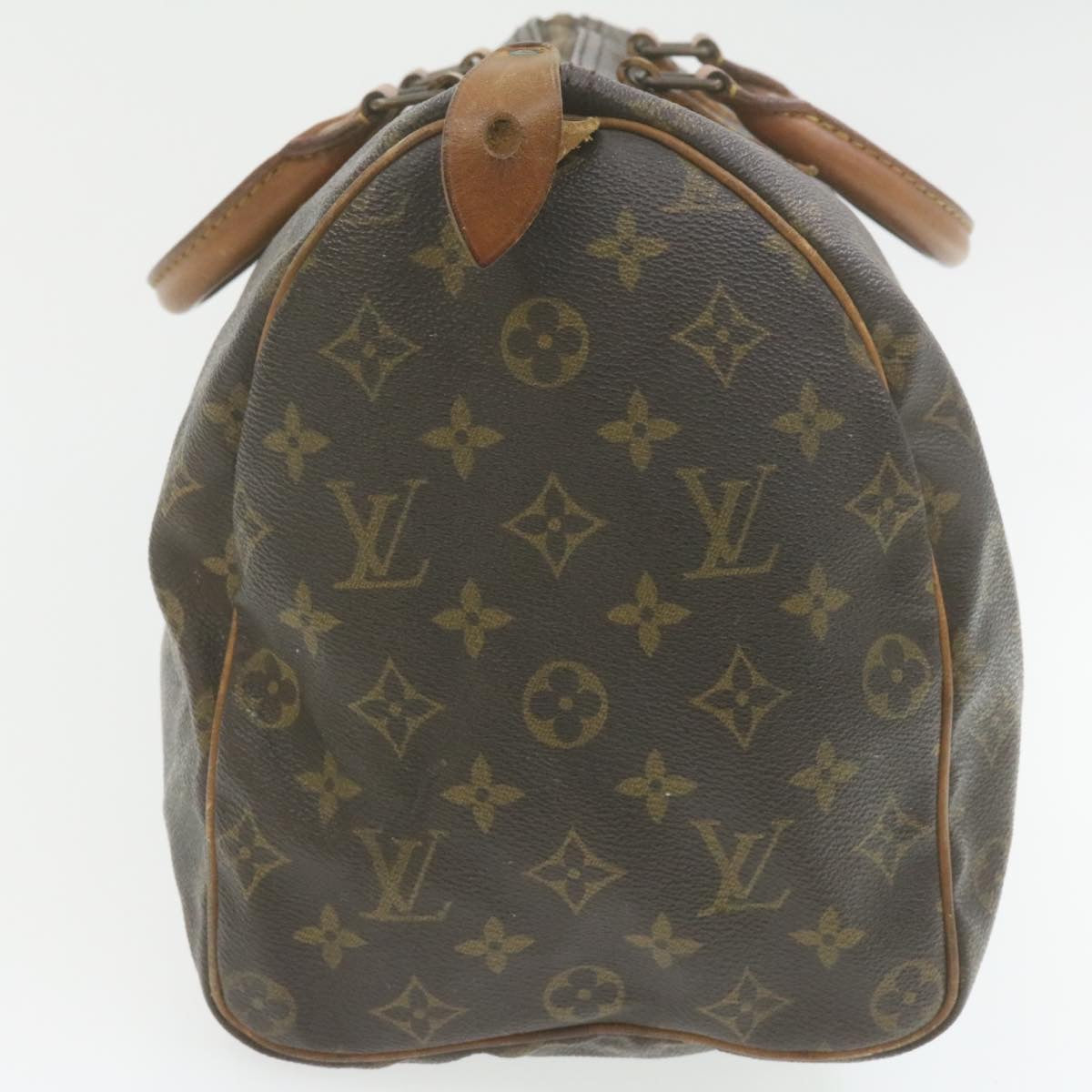 LOUIS VUITTON Monogram Speedy 35 Hand Bag M41524 LV Auth ar4054