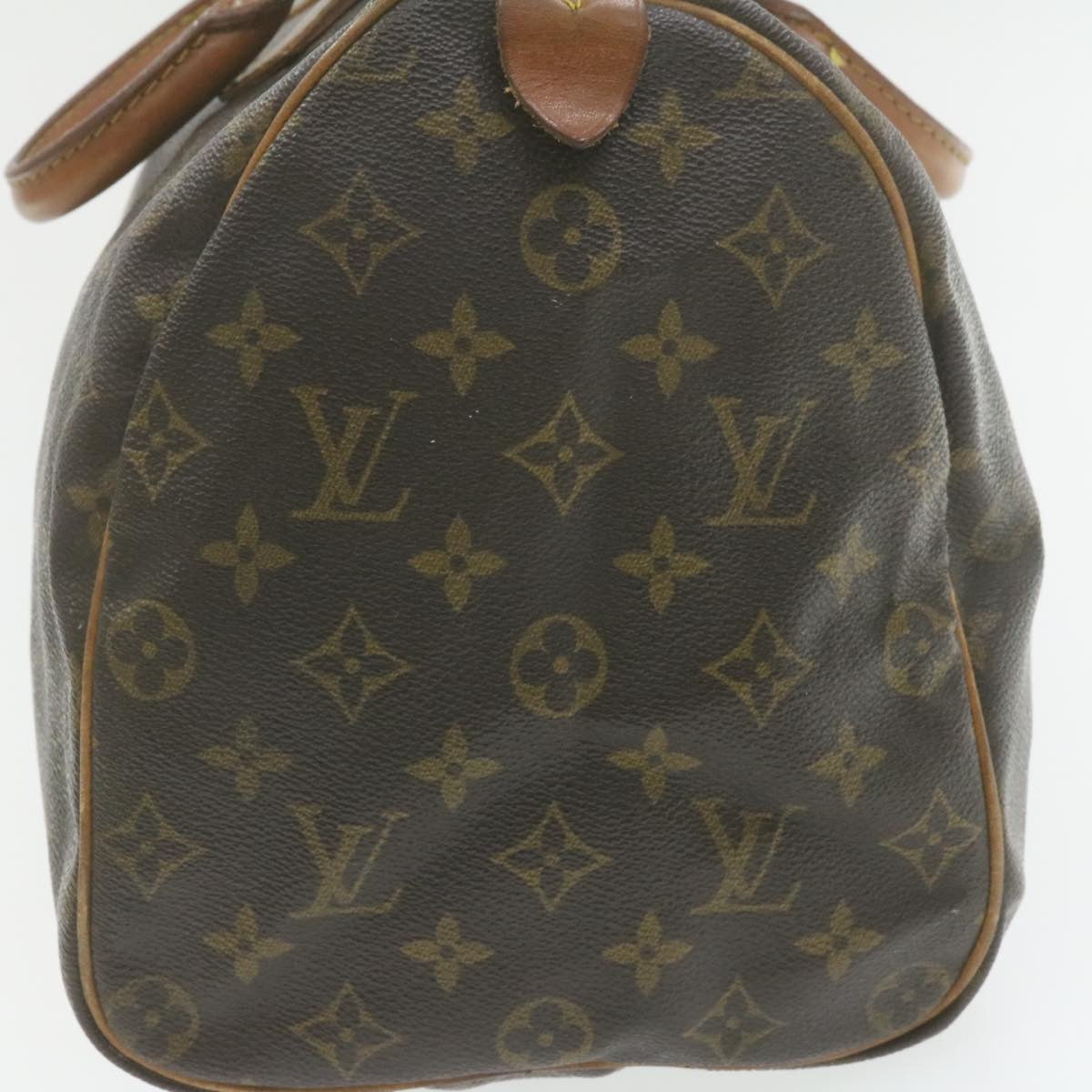 LOUIS VUITTON Monogram Speedy 35 Hand Bag M41524 LV Auth ar4054