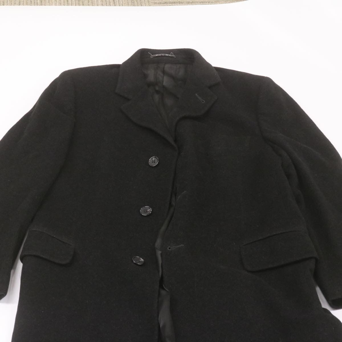 FENDI Cashmere Coat Black Auth ar4081 - 0
