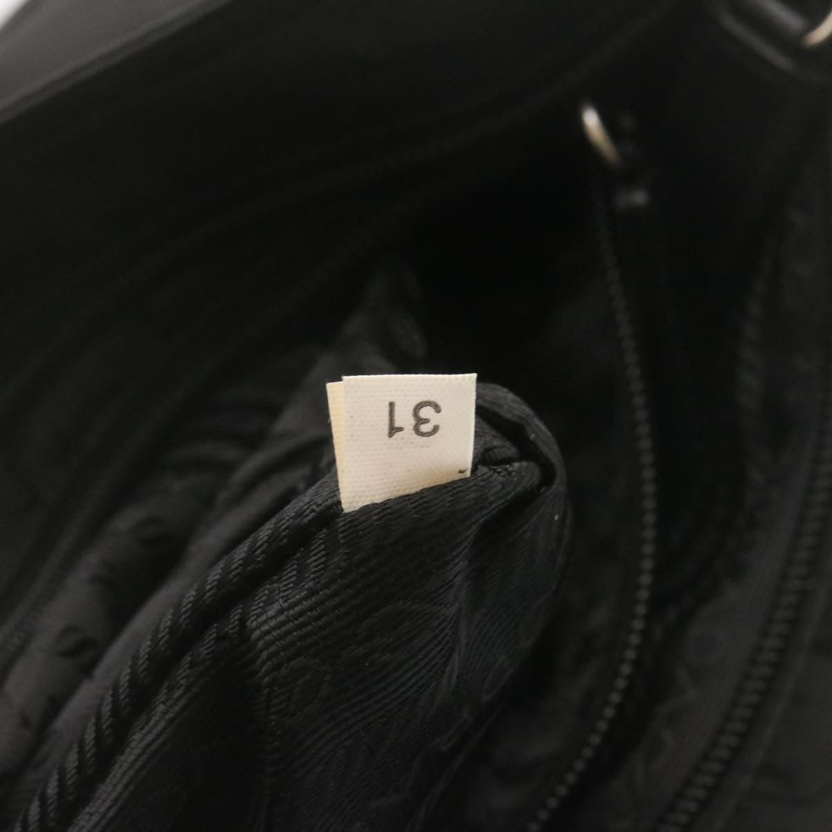 PRADA Shoulder Bag Nylon Black Auth ar4504
