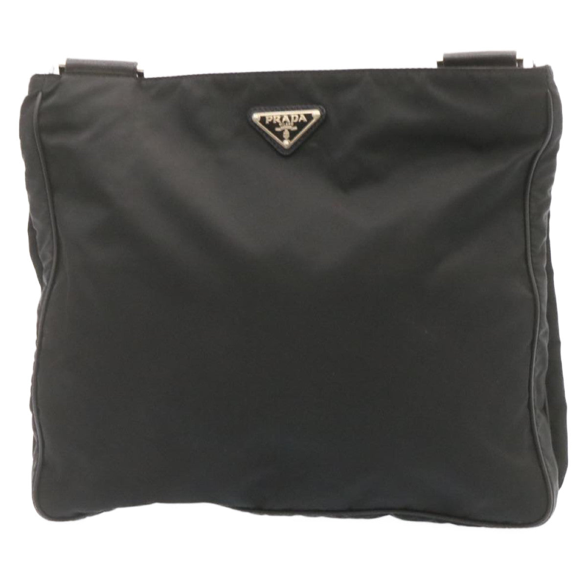 PRADA Shoulder Bag Nylon Black Auth ar4504 - 0