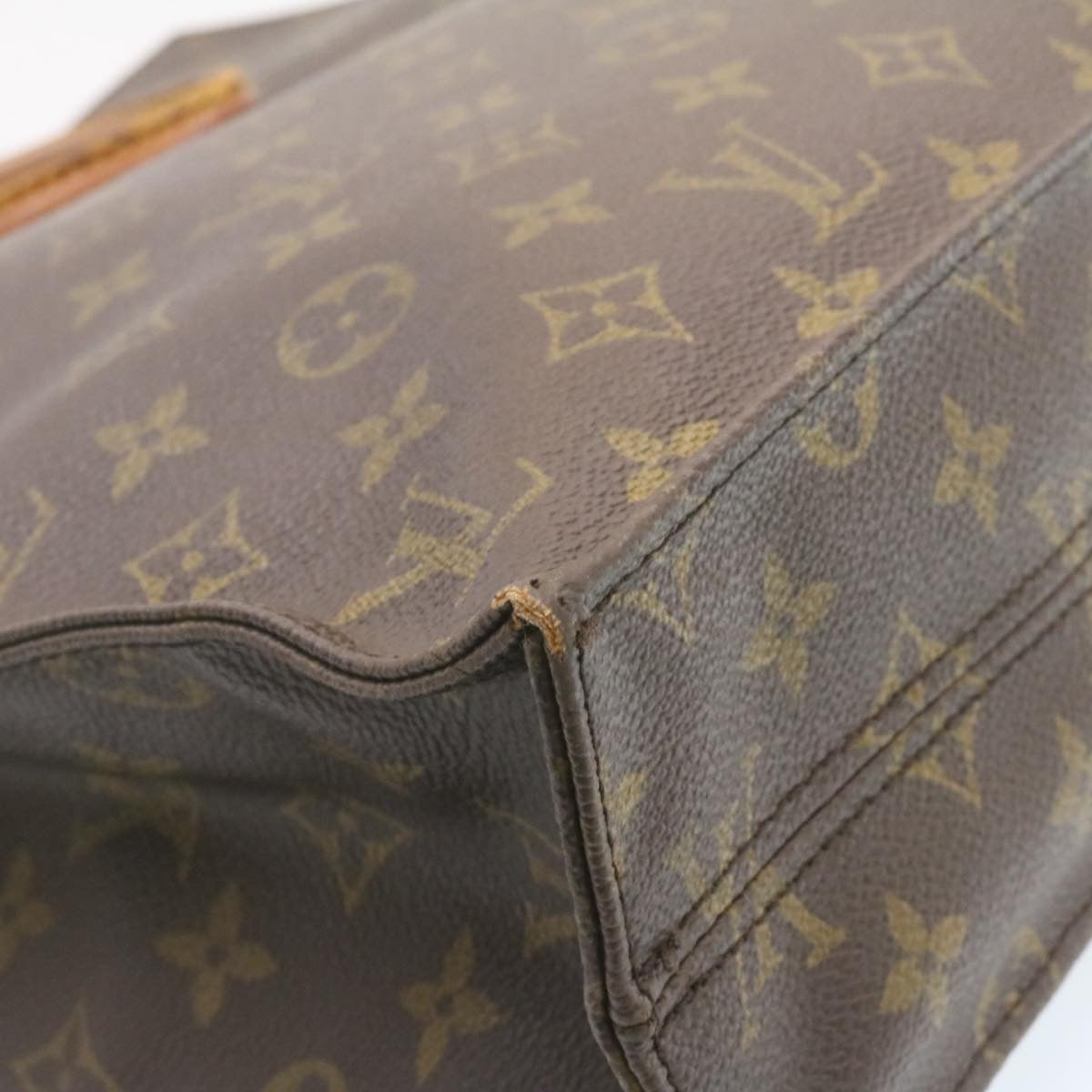 LOUIS VUITTON Monogram Sac Plat Hand Bag M51140 LV Auth ar4575