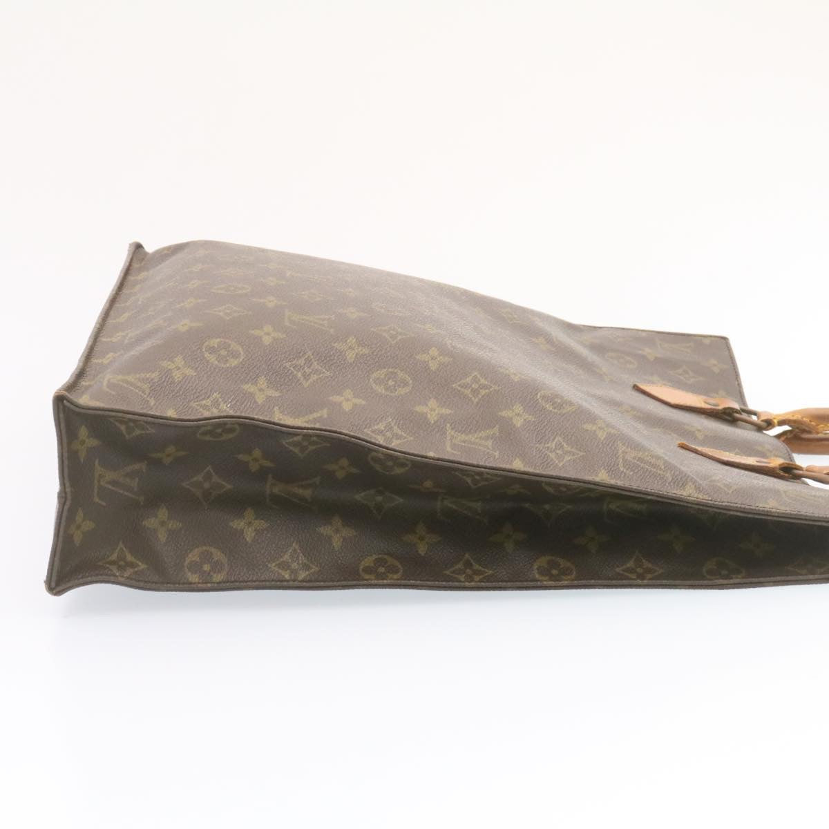 LOUIS VUITTON Monogram Sac Plat Hand Bag M51140 LV Auth ar4575