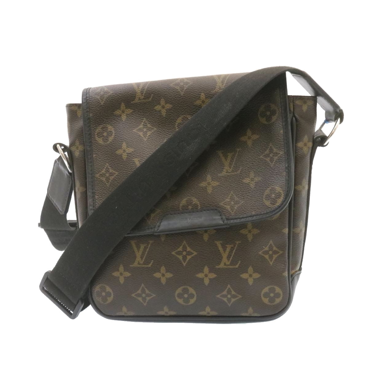 LOUIS VUITTON Monogram Macassar Bass PM Shoulder Bag M56717 LV Auth ar4578