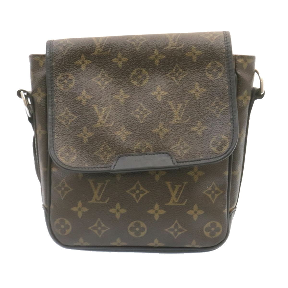 LOUIS VUITTON Monogram Macassar Bass PM Shoulder Bag M56717 LV Auth ar4578