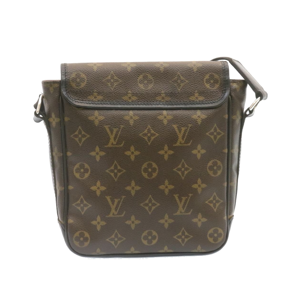 LOUIS VUITTON Monogram Macassar Bass PM Shoulder Bag M56717 LV Auth ar4578