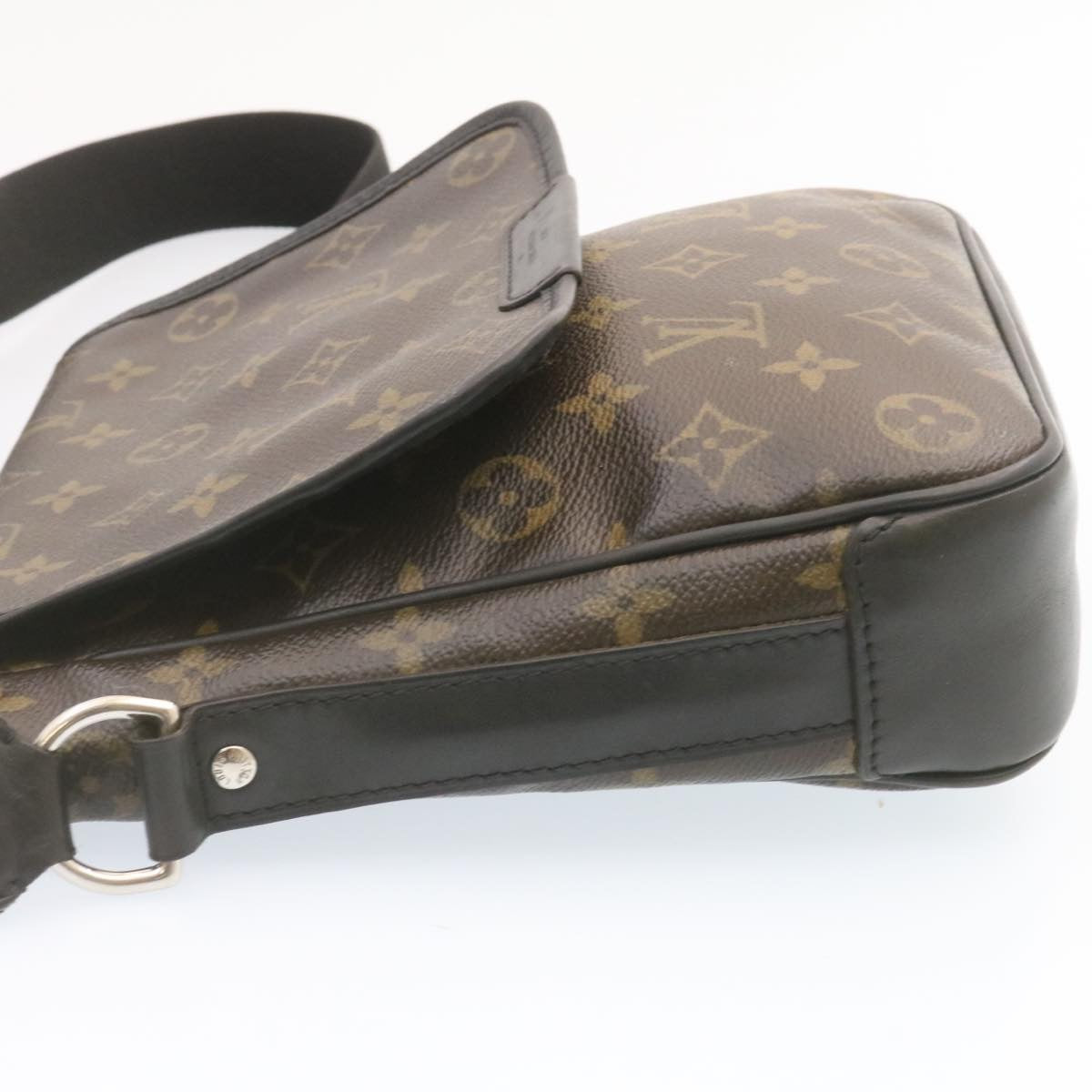 LOUIS VUITTON Monogram Macassar Bass PM Shoulder Bag M56717 LV Auth ar4578