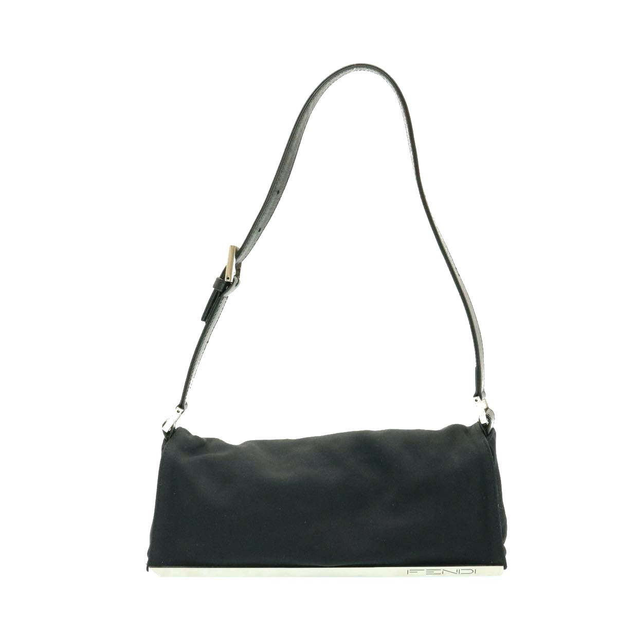 FENDI Shoulder Bag Nylon Black Auth ar4731 - 0