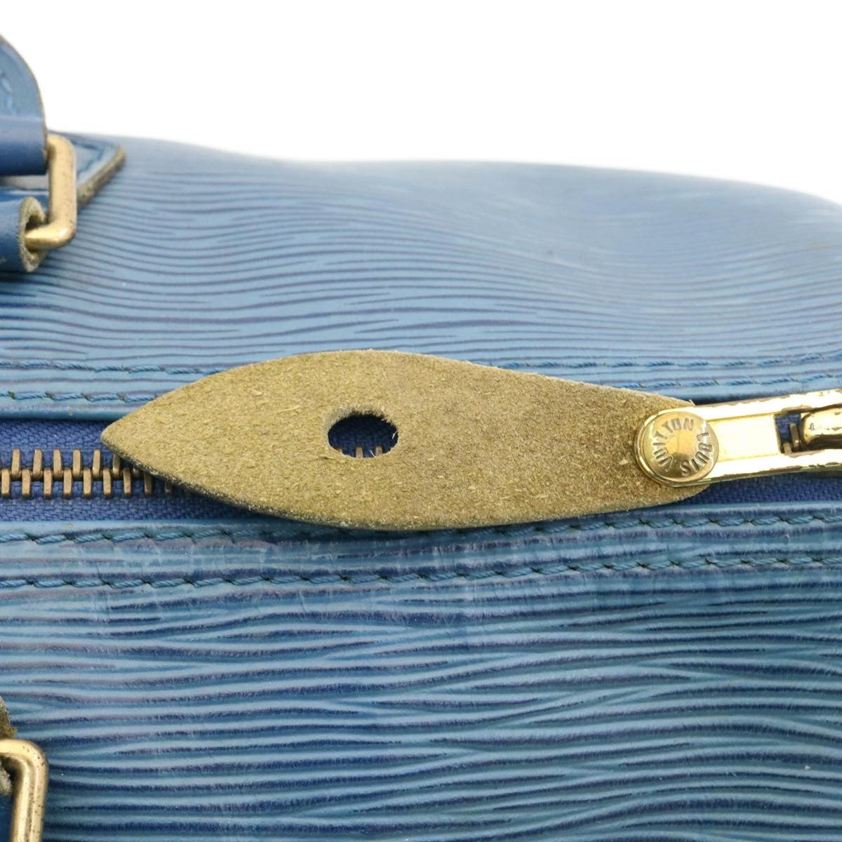 LOUIS VUITTON Epi Speedy 35 Hand Bag Blue M42995 LV Auth ar5050