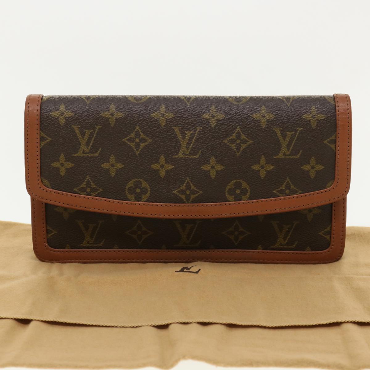 LOUIS VUITTON Monogram Pochette Dam PM Clutch Bag M51812 LV Auth ar5131