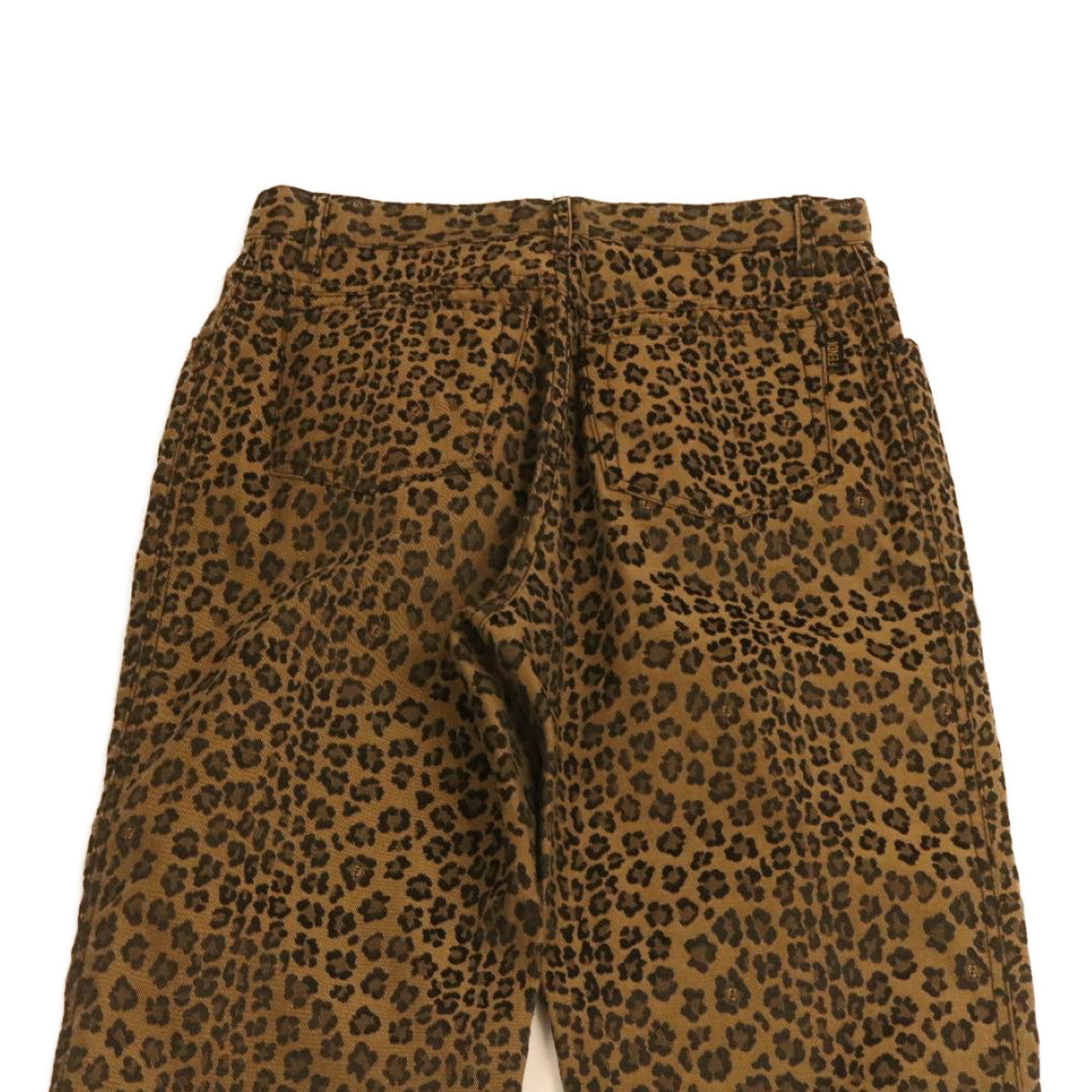 FENDI Leopard Pattern Pants Brown Auth ar5303