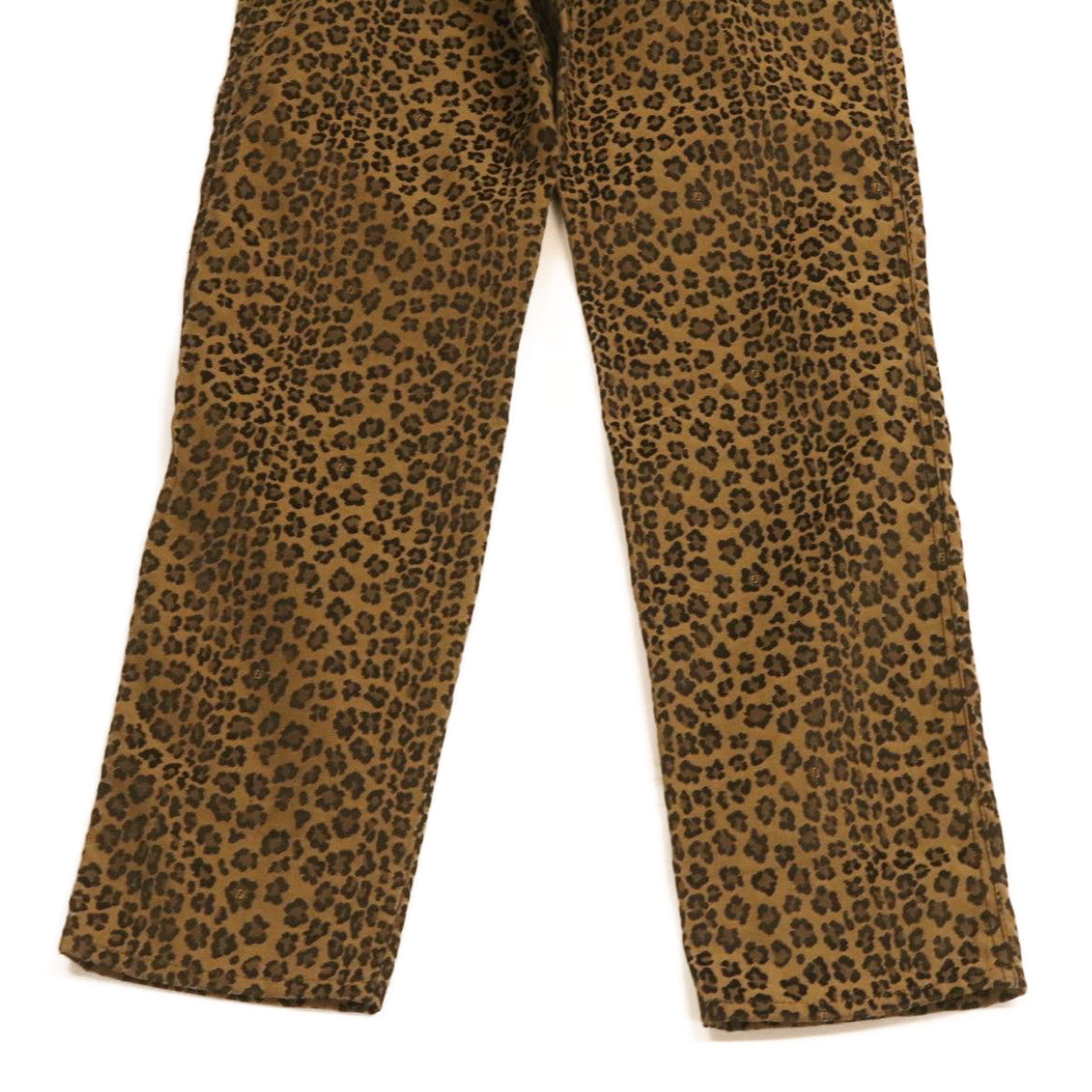 FENDI Leopard Pattern Pants Brown Auth ar5303