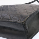 CHANEL Matelasse Shoulder Bag Lamb Skin Black Gold CC Auth ar5310A-16