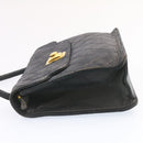 CHANEL Matelasse Shoulder Bag Lamb Skin Black Gold CC Auth ar5310A-3