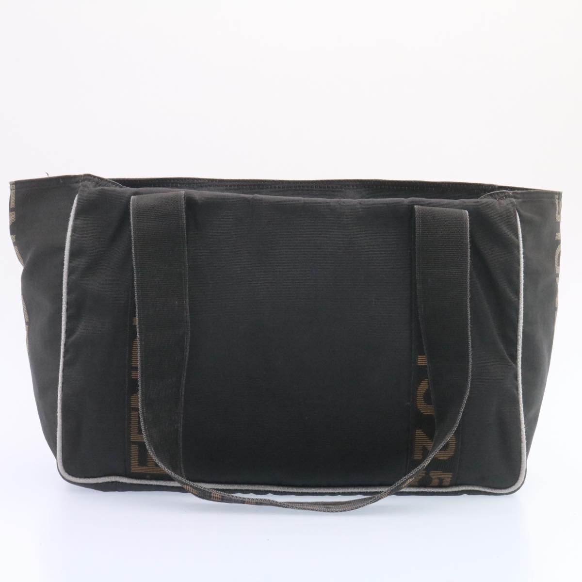 FENDI Shoulder Bag Canvas 2Set Black Brown Auth ar5459 - 0