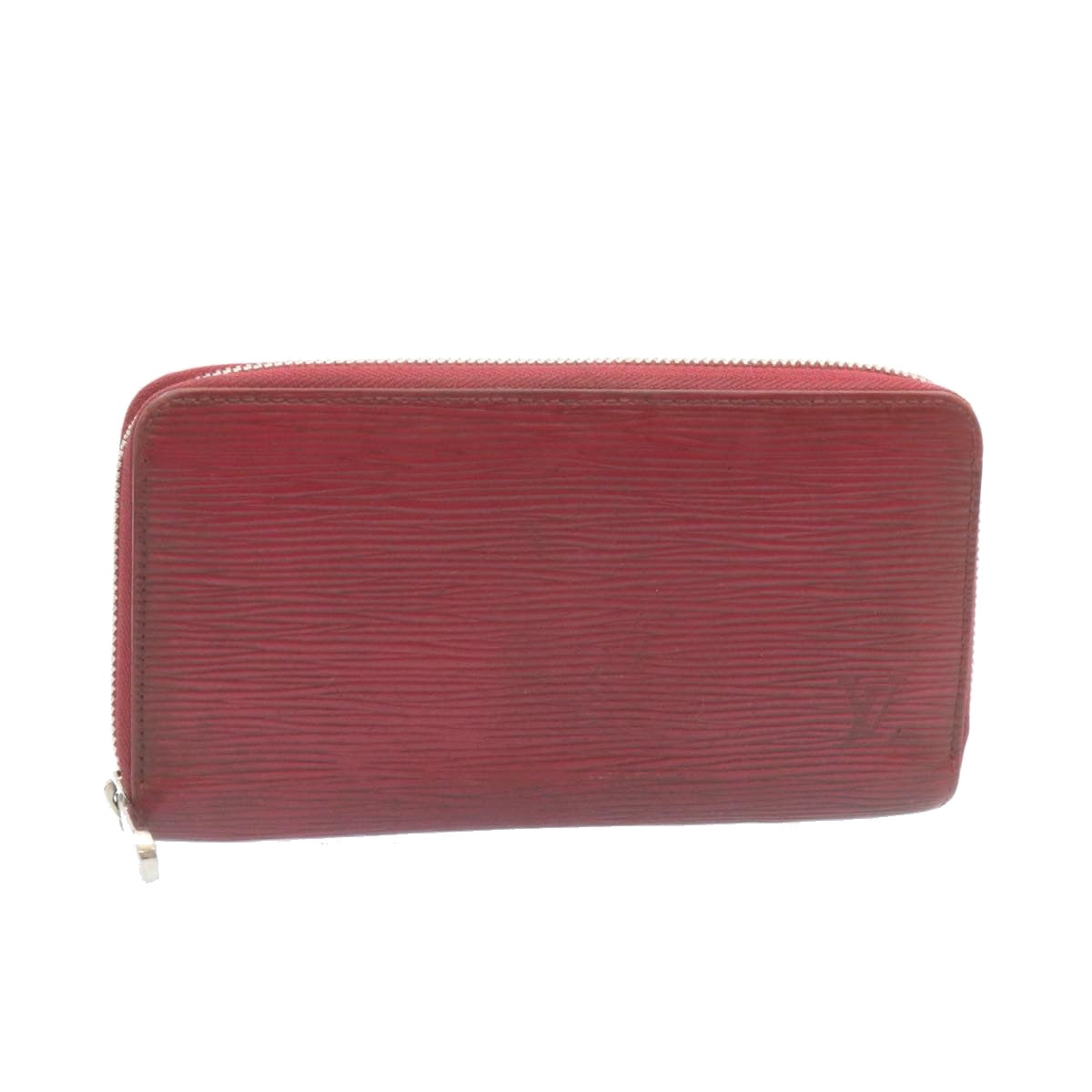 LOUIS VUITTON Epi Zippy Wallet Long Wallet Red M60310 LV Auth ar5833