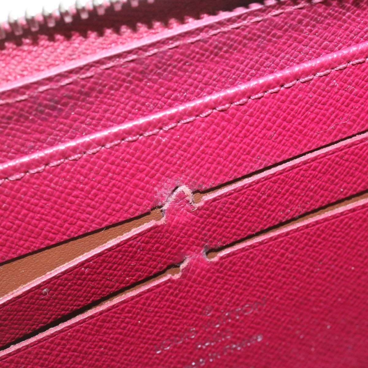 LOUIS VUITTON Epi Zippy Wallet Long Wallet Red M60310 LV Auth ar5833