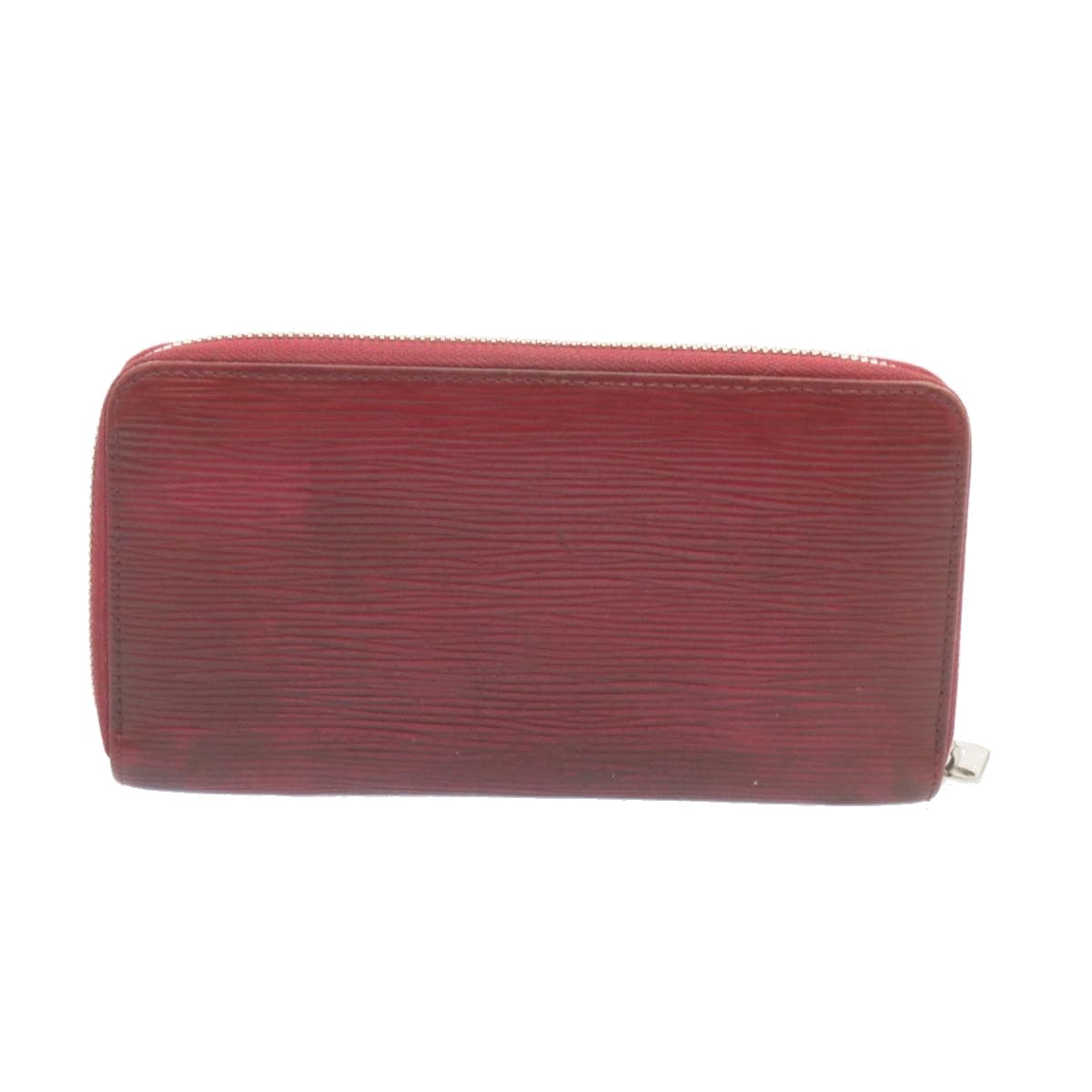 LOUIS VUITTON Epi Zippy Wallet Long Wallet Red M60310 LV Auth ar5833