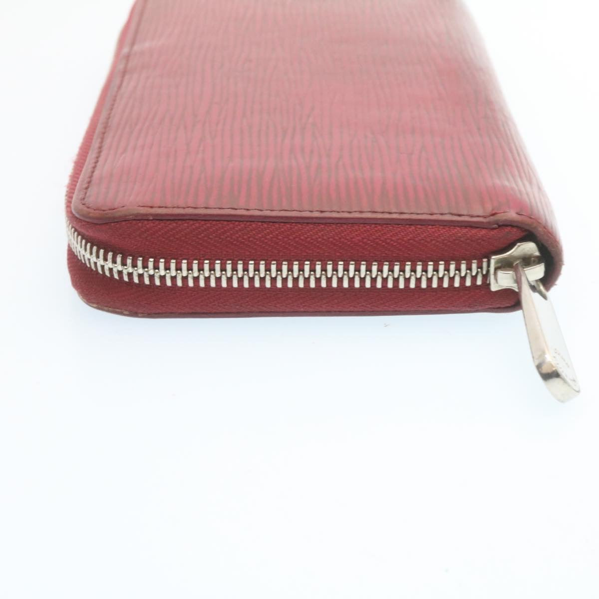 LOUIS VUITTON Epi Zippy Wallet Long Wallet Red M60310 LV Auth ar5833