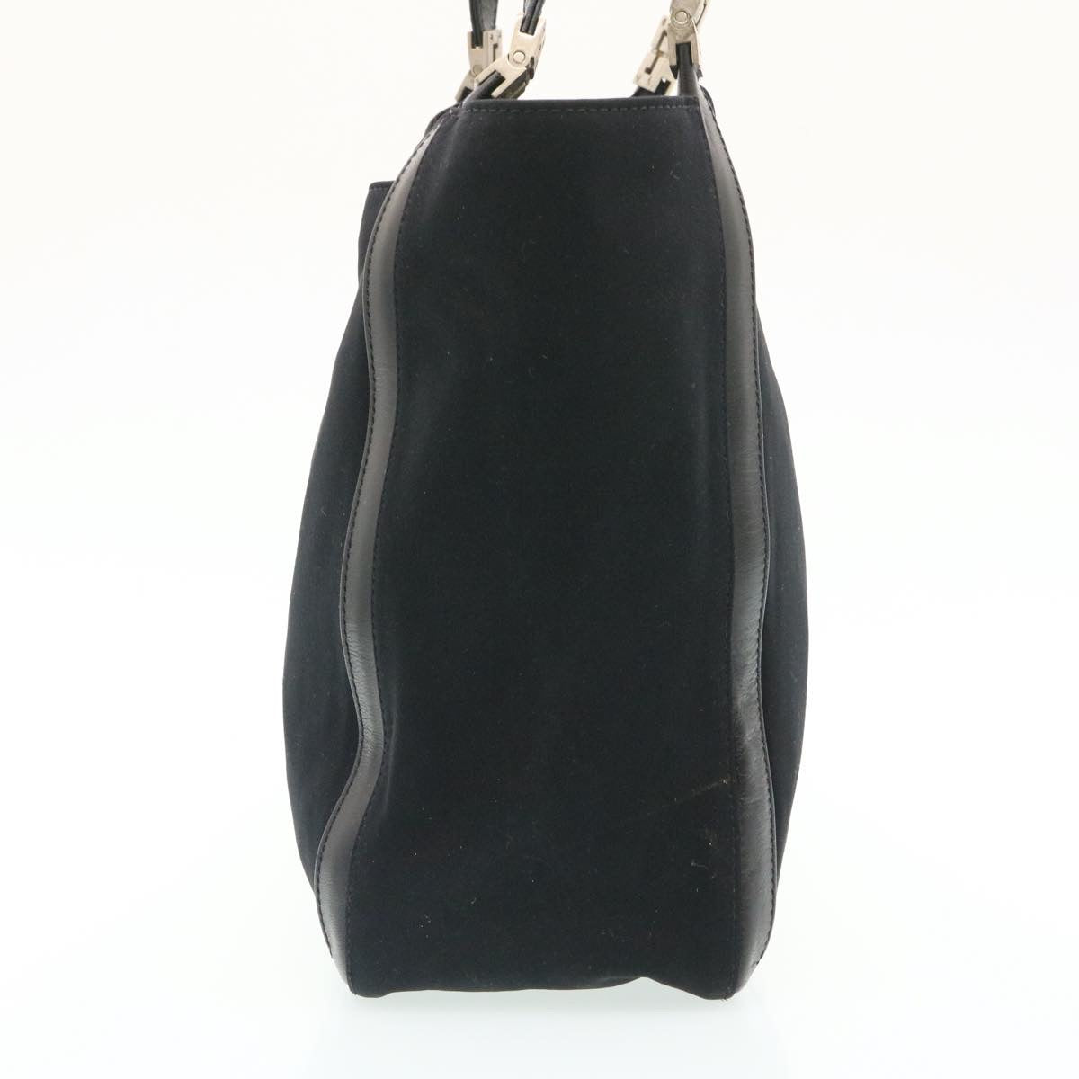 FENDI Hand Bag Nylon Black Auth ar5884