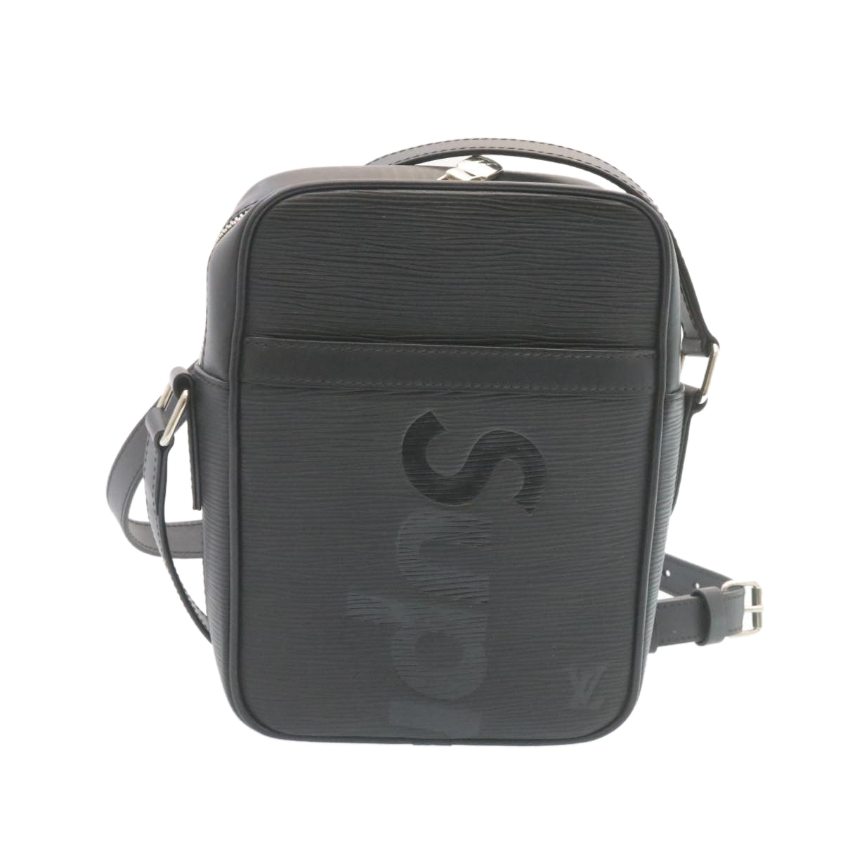 LOUIS VUITTON Supreme Epi Danube Shoulder Bag Black M53431 LV Auth ar5973A