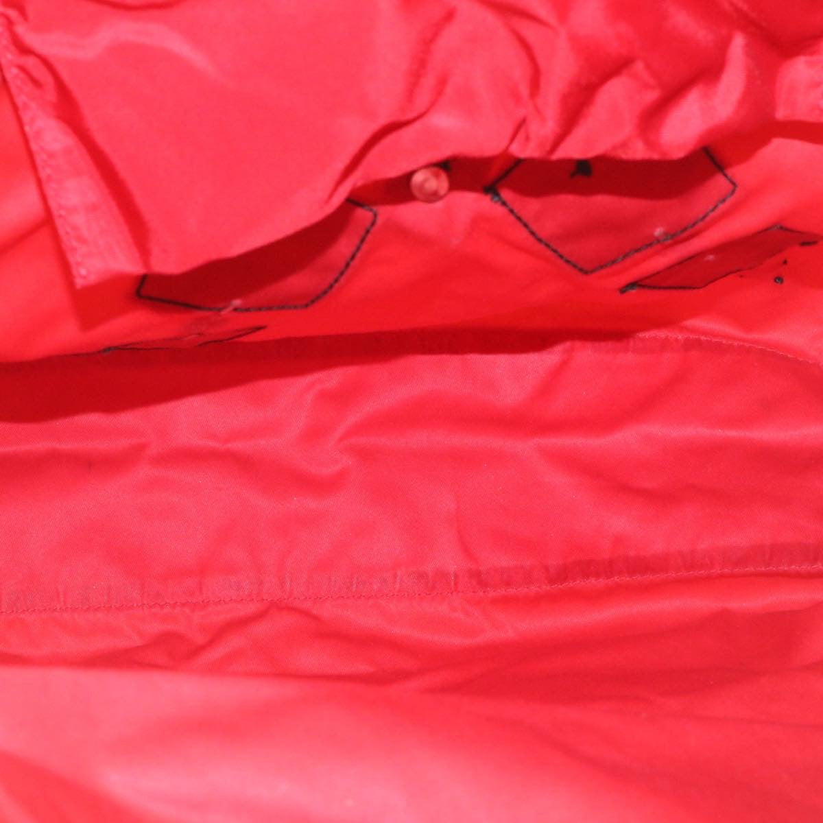 PRADA Tessuto Robot Tote Bag Nylon Red Auth ar6251