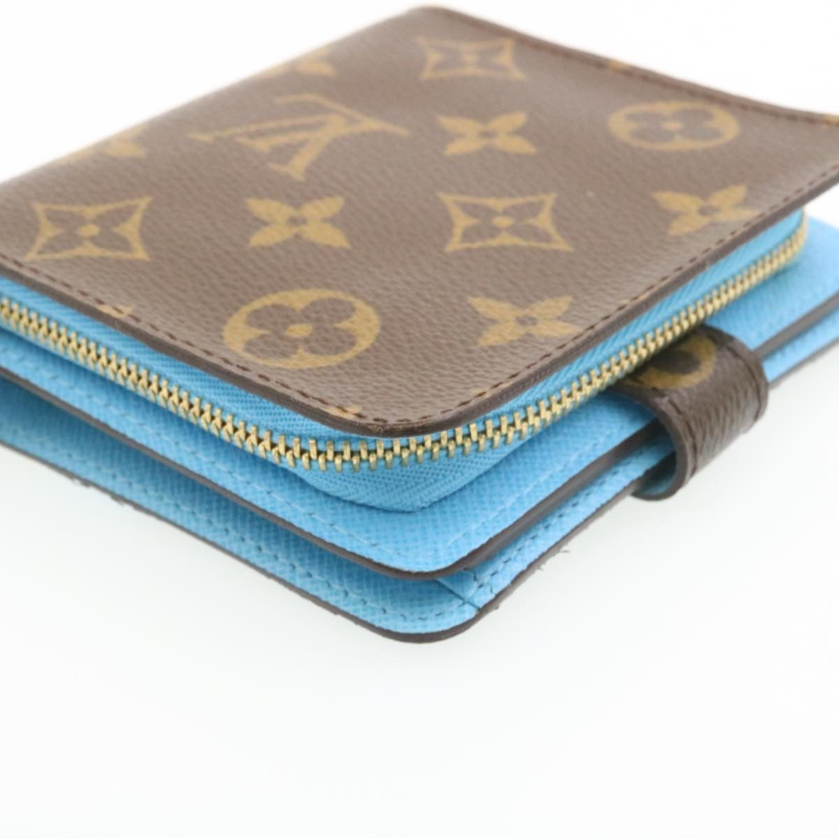 LOUIS VUITTON Monogram groom Compact zip Wallet M60036 LV Auth ar6374