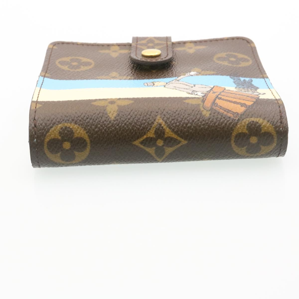 LOUIS VUITTON Monogram groom Compact zip Wallet M60036 LV Auth ar6374