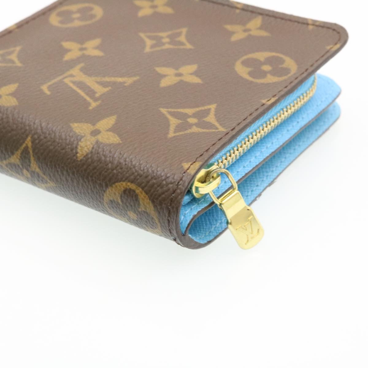 LOUIS VUITTON Monogram groom Compact zip Wallet M60036 LV Auth ar6374