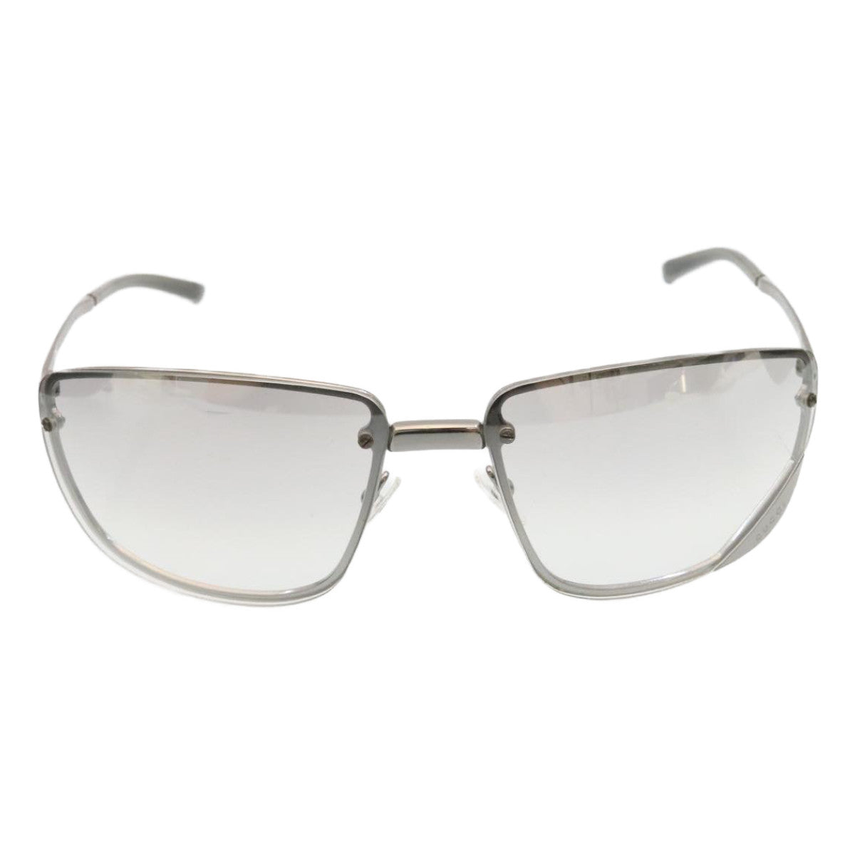 GUCCI Glasses Metal Platstick 2Set Black Silver Auth ar6420 - 0