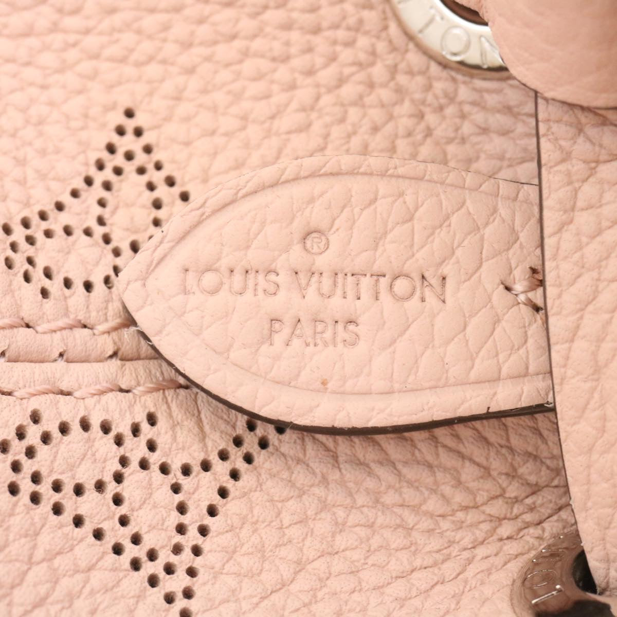 LOUIS VUITTON Monogram Mahina Bella Hand Bag Pink M57068 LV Auth ar6430A