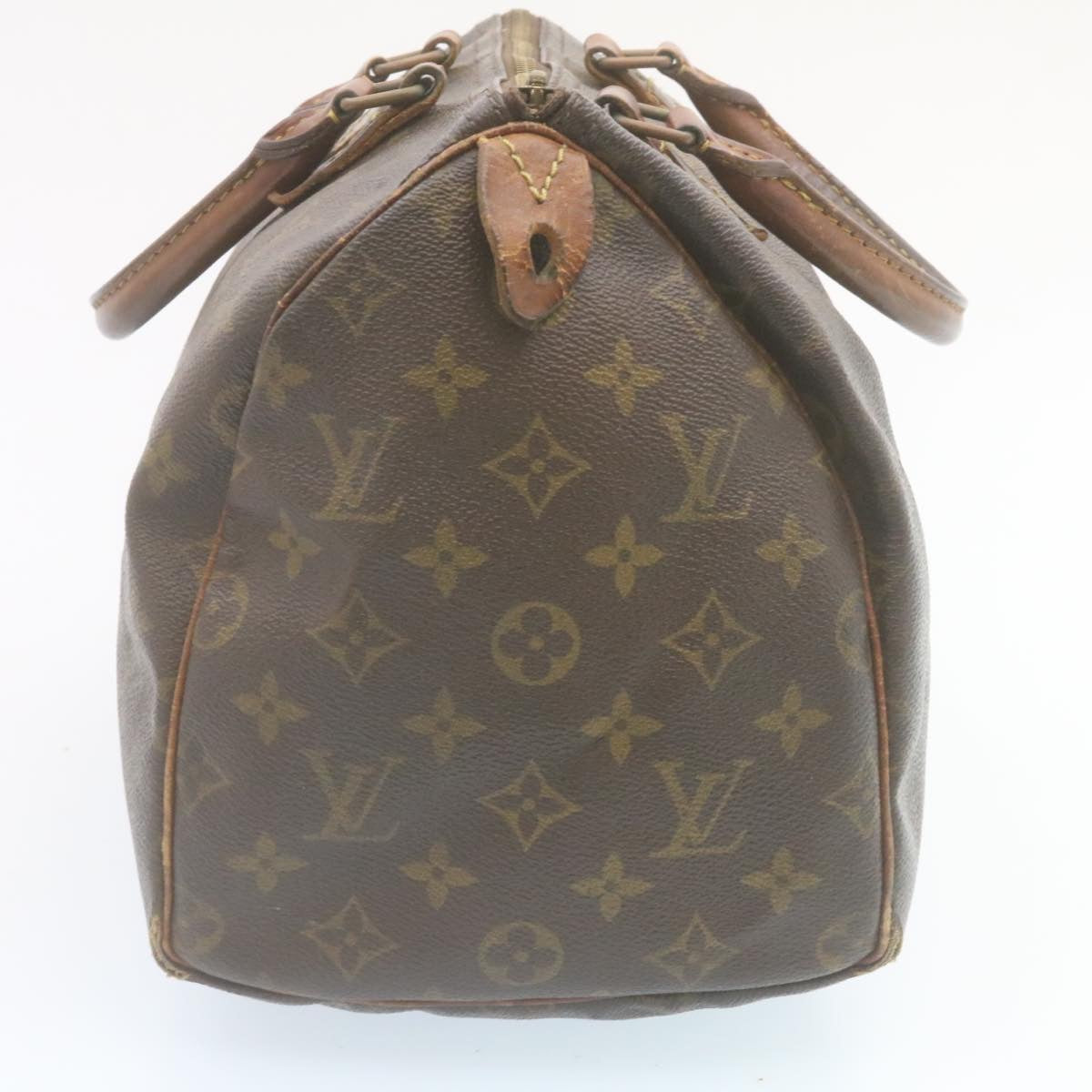 LOUIS VUITTON Monogram Speedy 30 Hand Bag M41526 LV Auth ar6431