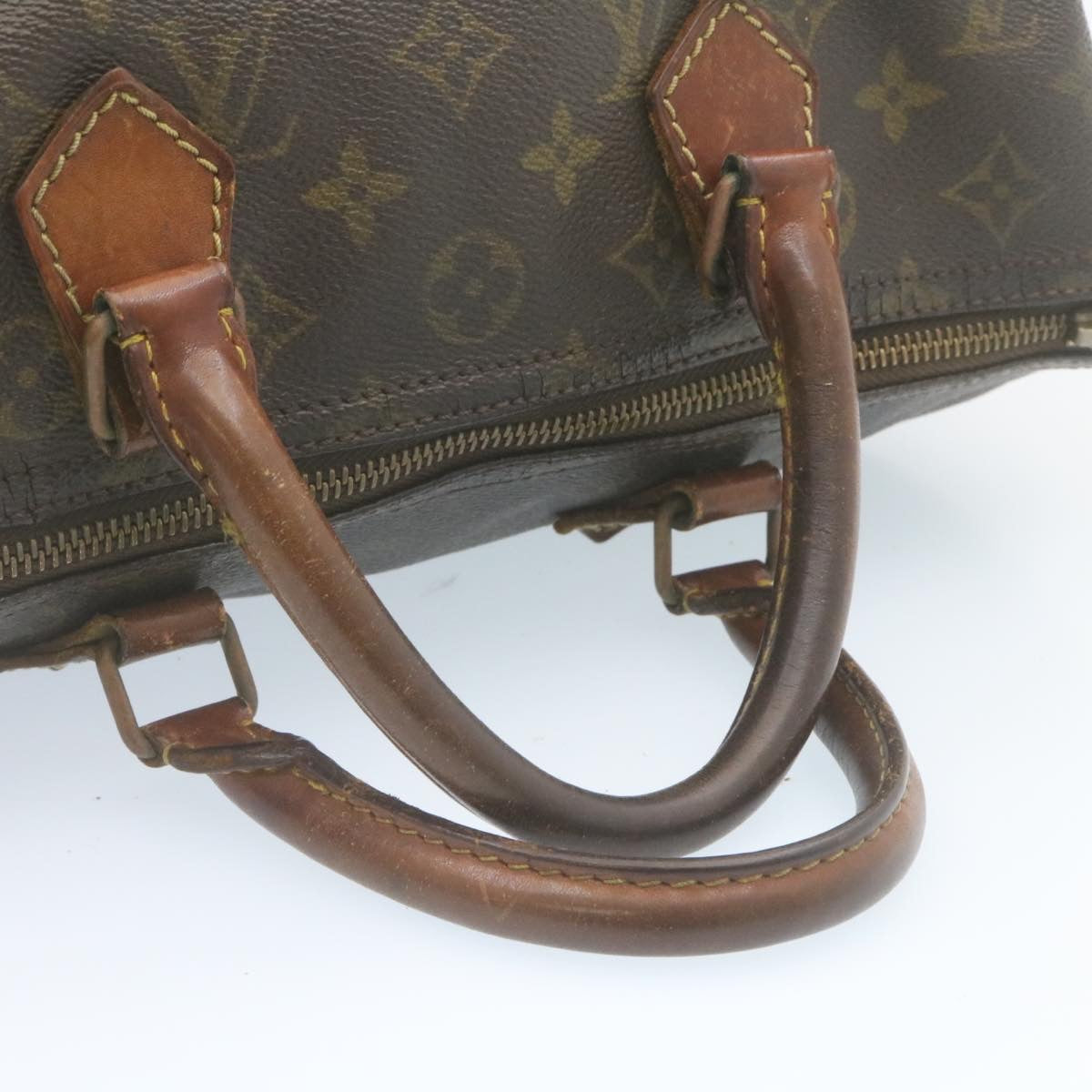 LOUIS VUITTON Monogram Speedy 30 Hand Bag M41526 LV Auth ar6431