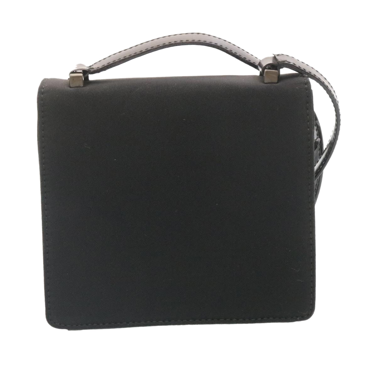 PRADA Shoulder Bag Nylon Black Auth ar6449 - 0