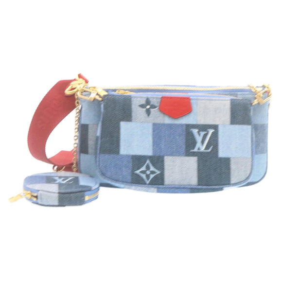 LOUIS VUITTON Denim Multi Pochette Accessoires Shoulder Bag M44990 Auth ar6462A