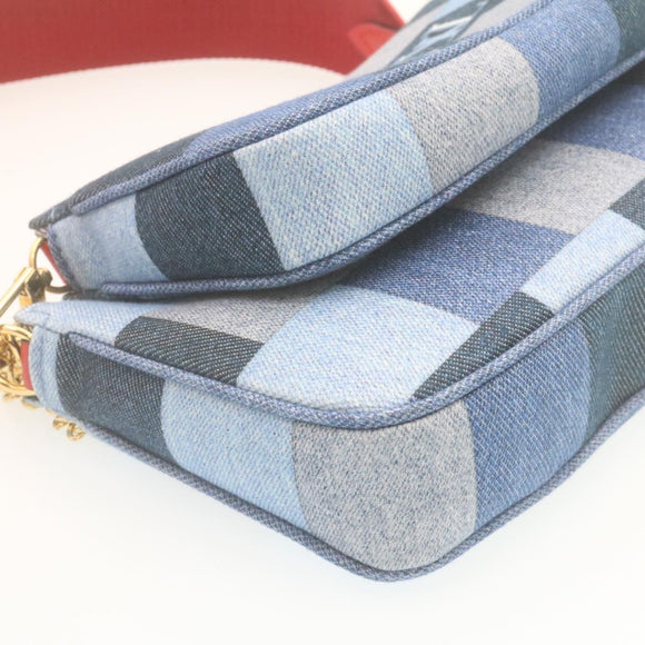 LOUIS VUITTON Denim Multi Pochette Accessoires Shoulder Bag M44990 Auth ar6462A