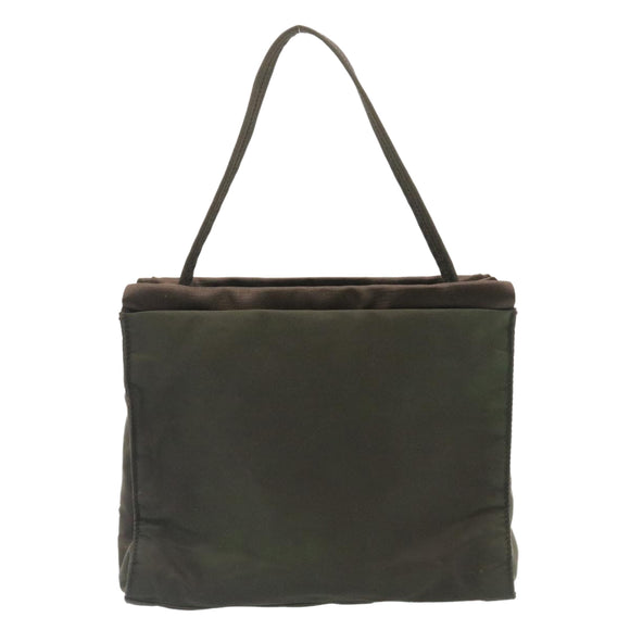 PRADA Hand Bag Nylon Khaki Auth ar6503