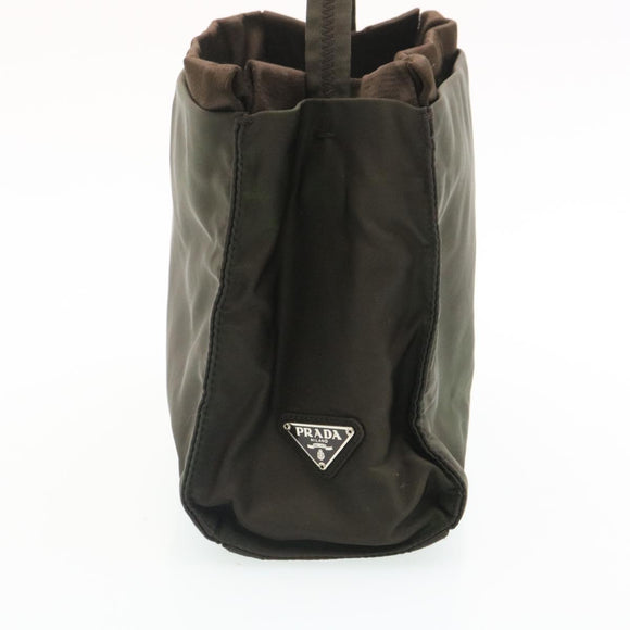 PRADA Hand Bag Nylon Khaki Auth ar6503